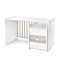 Letto MAXI PLUS NEW white+artwood /scrivania + mobiletto multifunzionale/
